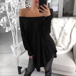 • RP • Ekattire Black Off Shoulder Top M/L